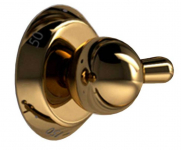 ILVE EG9494005000116 Electric °F Therm Knob Maj / Brass (G/367/10/14)